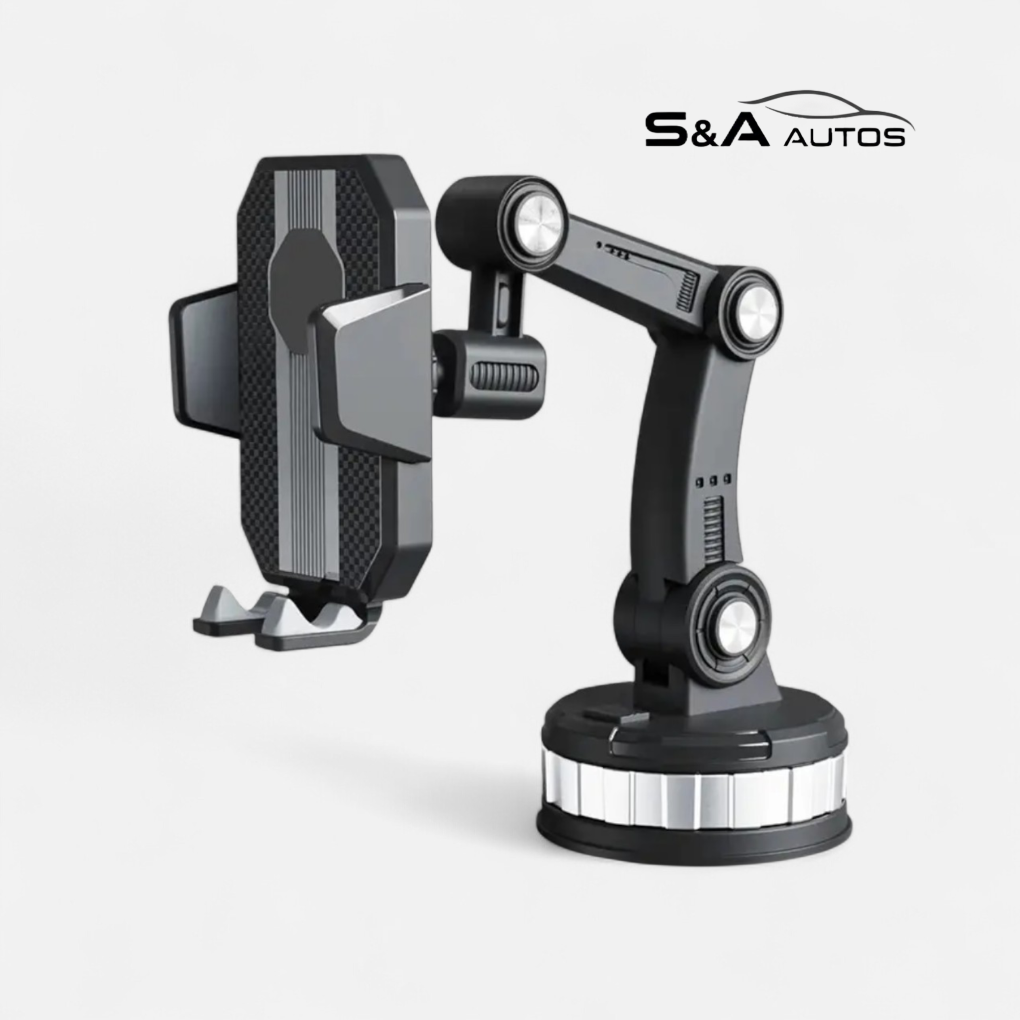 Premium 360° Rotating Long-Arm Car Phone Mount – Universal Ultra-Stable Suction Cup Holder