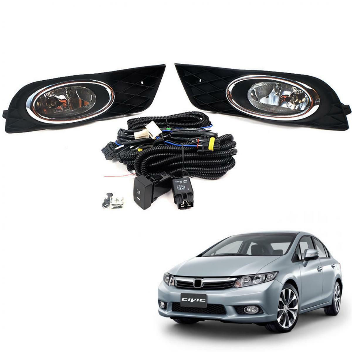 DLAA High Quality Auto Lamp Fog Light Kit for Honda Civic (2012–2015)