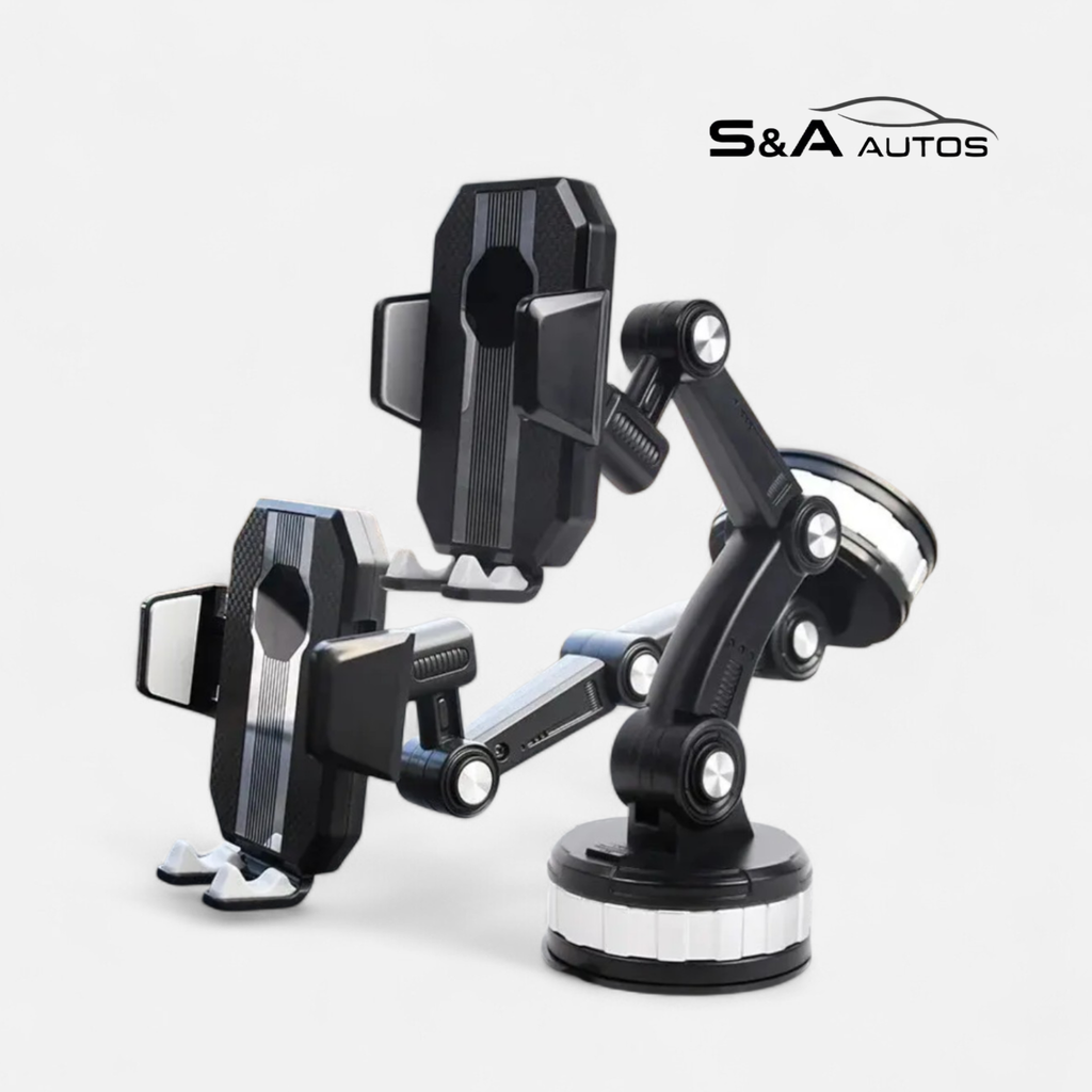 Premium 360° Rotating Long-Arm Car Phone Mount – Universal Ultra-Stable Suction Cup Holder
