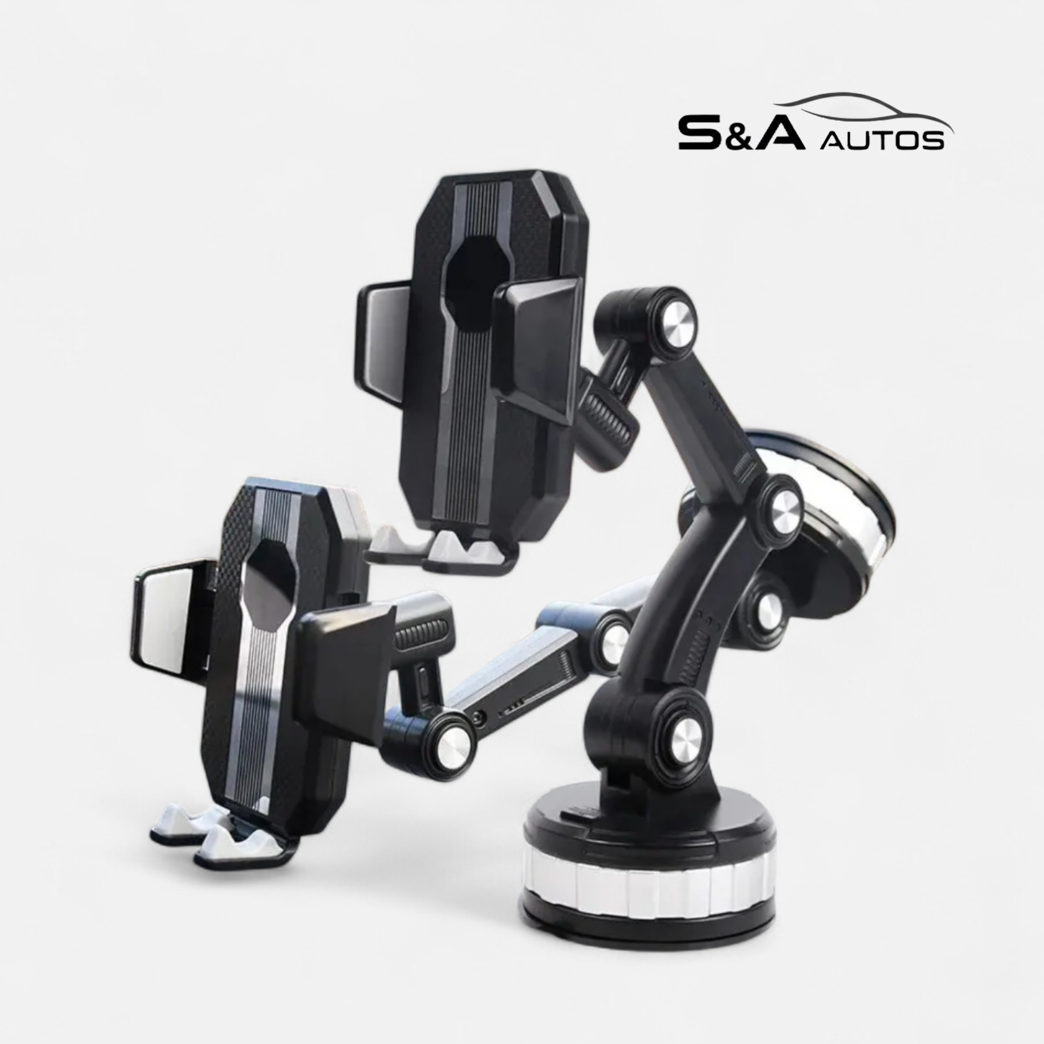 Premium 360° Rotating Long-Arm Car Phone Mount – Universal Ultra-Stable Suction Cup Holder