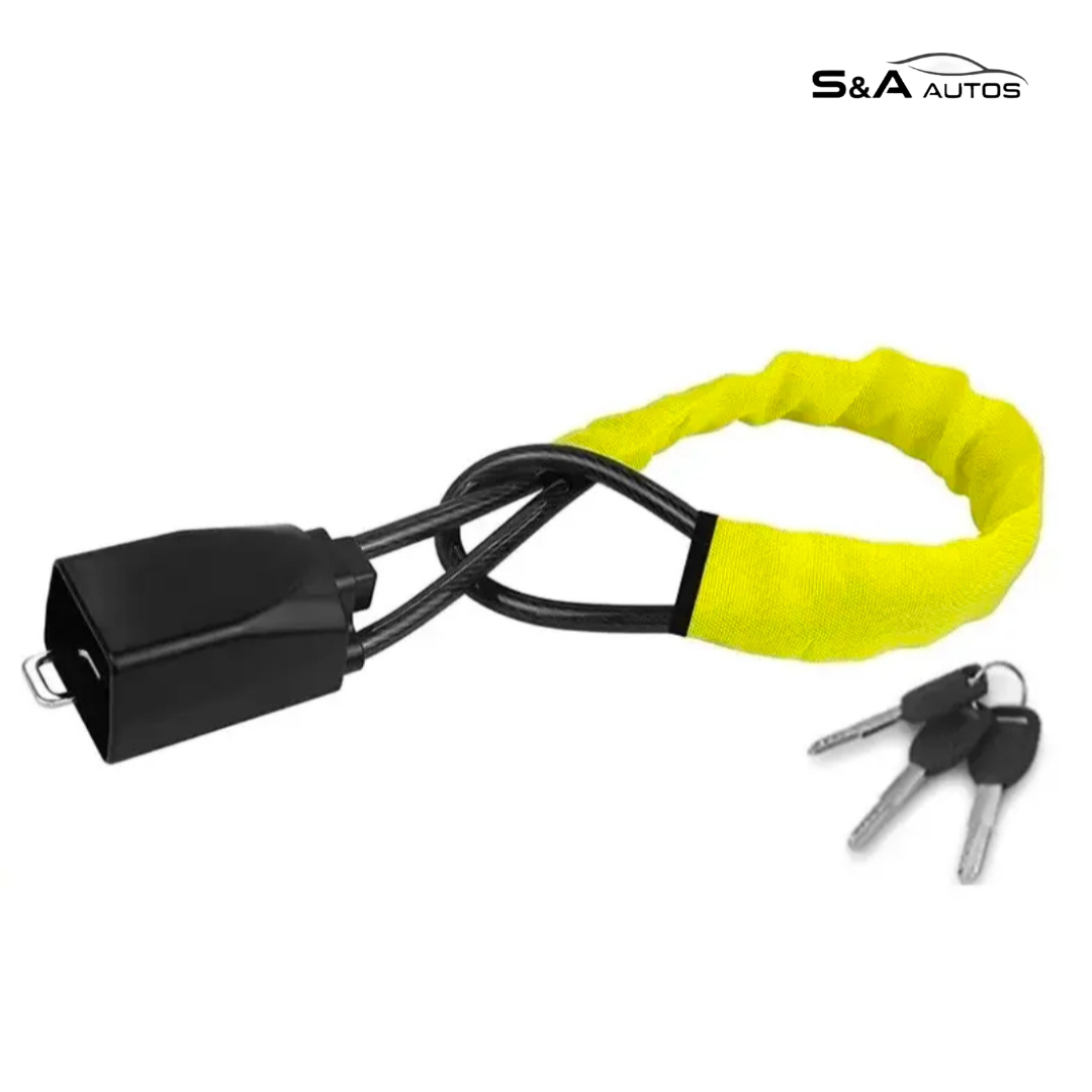 Seat Belt Steering Wheel Lock – Quick Locking Anti-Theft Strap