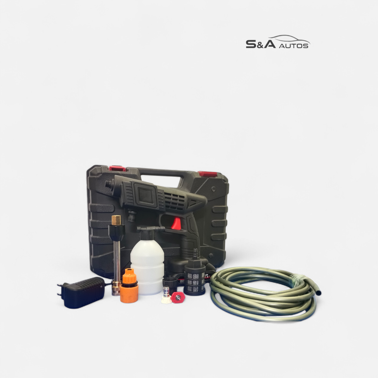 Rechargeable Cordless High-Pressure Car Wash Gun – Portable Washer Kit (SINGLE BATTERY)