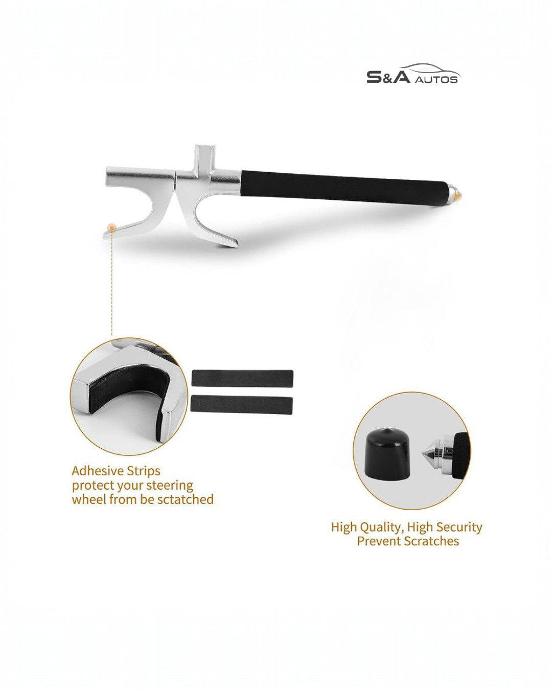 Car Steering Security Anti-Theft Lock – Heavy Duty Protection