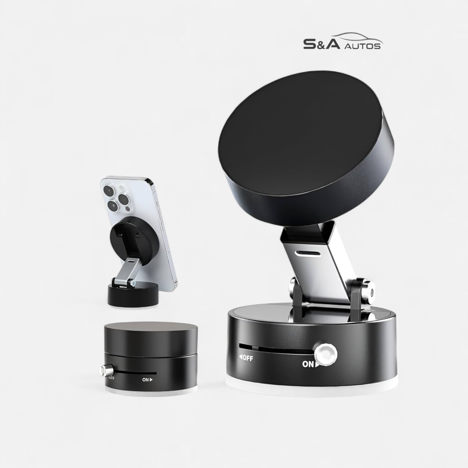 🔥 Magnetic 360° Rotating Mobile Stand (Premium Metal Build)
