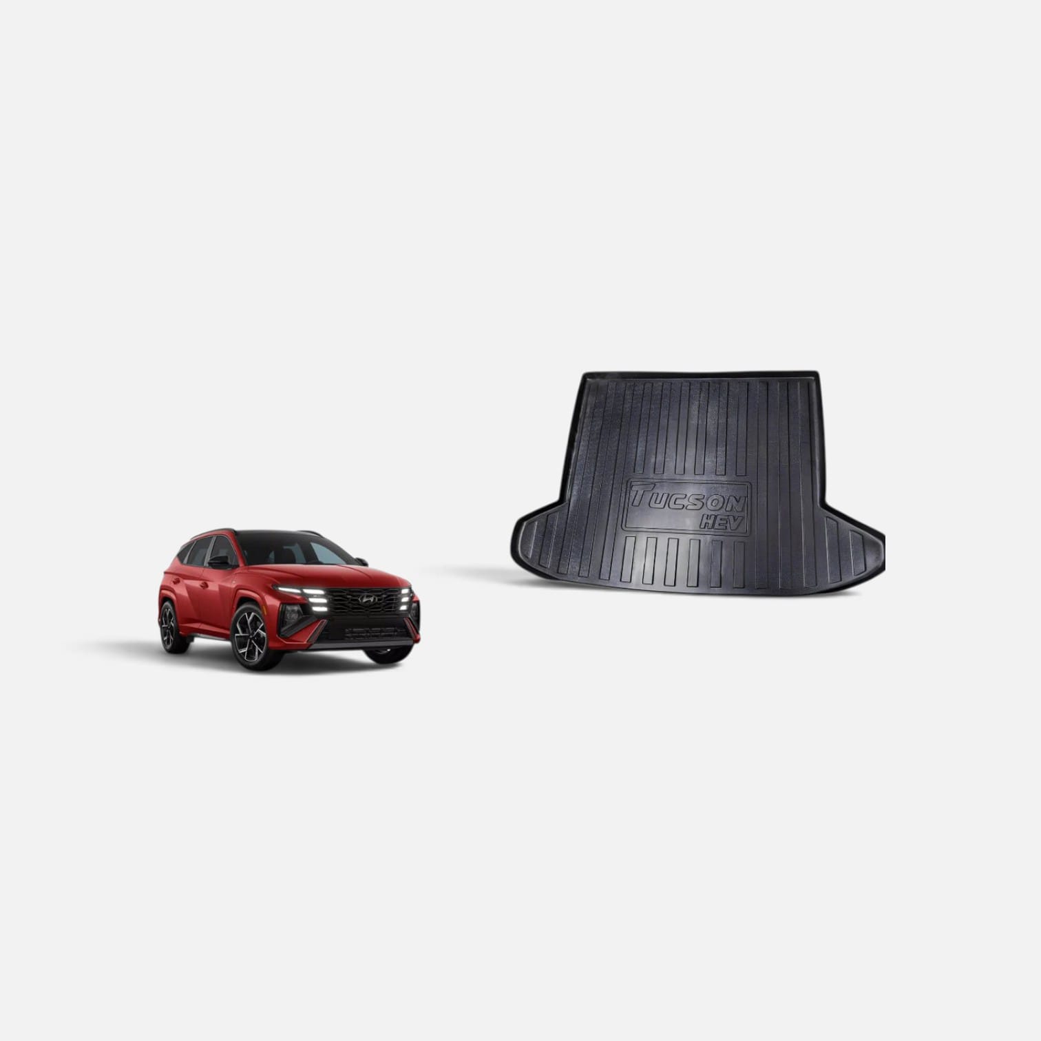 Premium PVC Trunk Mat / Boot Liner for Hyundai Tucson HEV (2025β2026) β Waterproof & All-Weather Cargo Protection