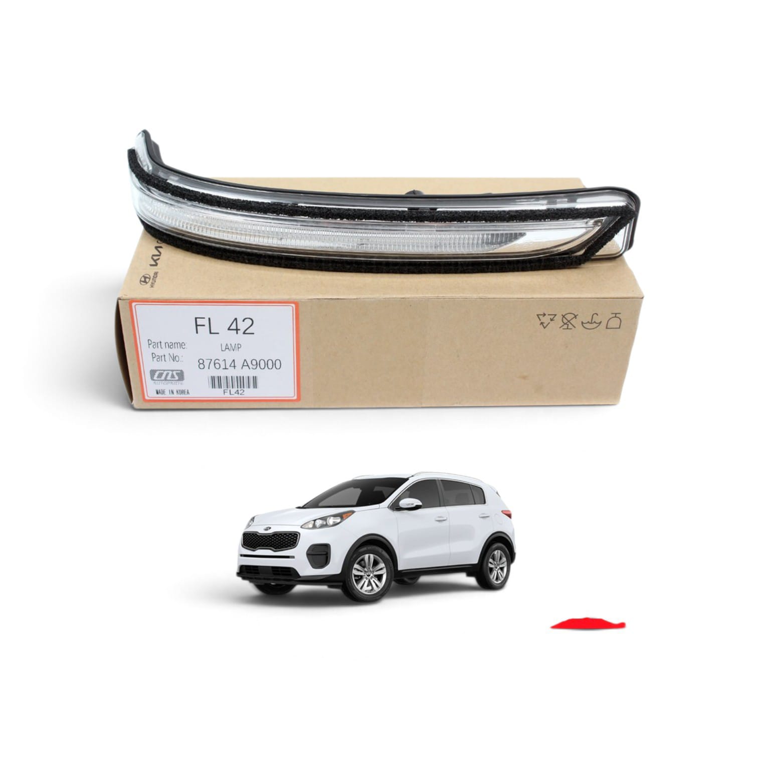 SIDE MIRROR TURN SIGNAL GENIUEN FOR KIA SPORTAGE - Image 5